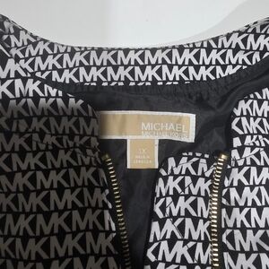 Michael Kors Black and White Logo Jacket